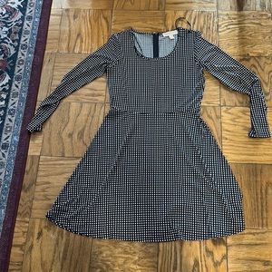 Michael Michael Kors black and white jersey dress